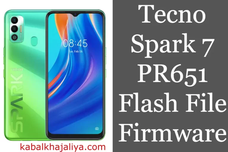 Tecno Spark 7 PR651 Flash File Firmware