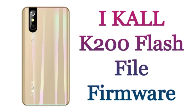 I KALL K200 Flash File Firmware