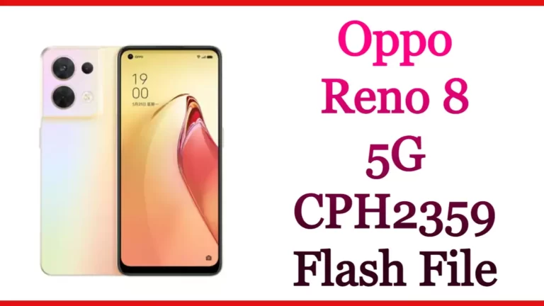 Oppo Reno 8 5G CPH2359 Flash File Firmware (Stock ROM) Free