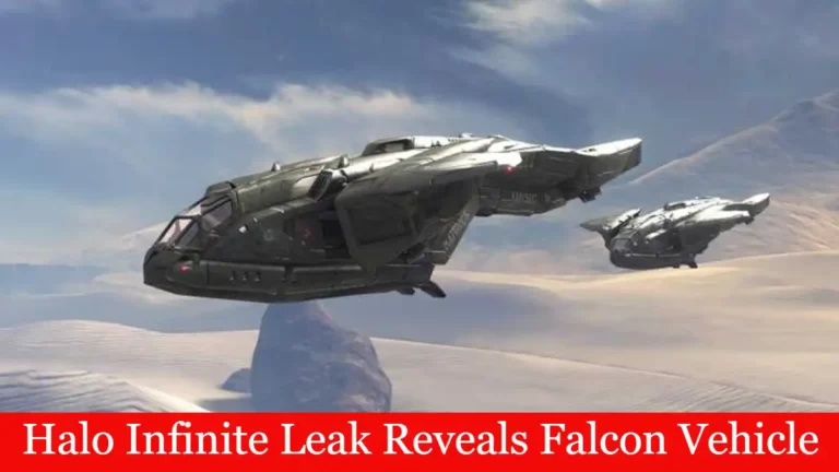 Halo Infinite Leak Reveals Falcon Vehicle 2022