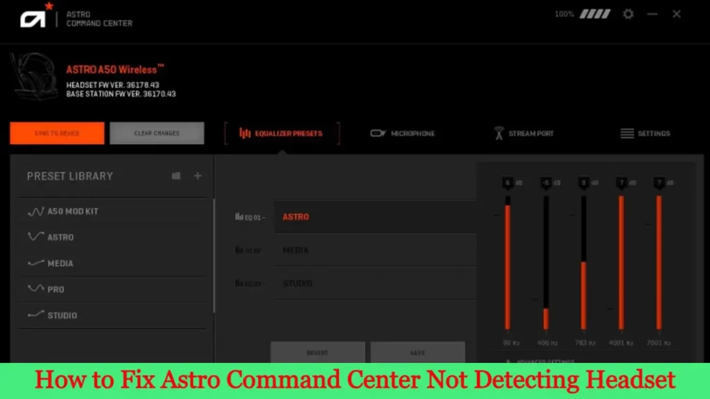 How to Fix Astro Command Center Not Detecting Headset
