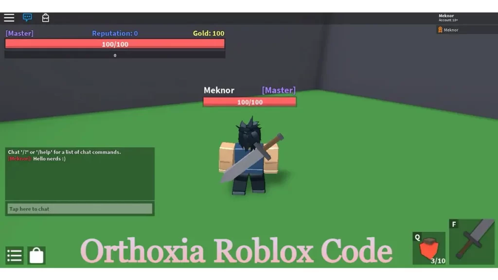 Orthoxia Roblox Code: Latest Code August 2022
