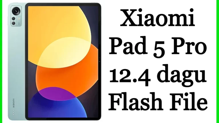 Xiaomi Pad 5 Pro 12.4 dagu Flash File Firmware Stock Rom Free
