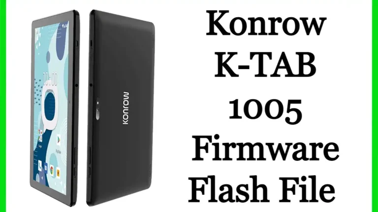 Konrow K-TAB 1005 Firmware Flash File (Stock ROM)
