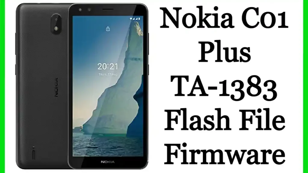 Nokia C01 Plus TA-1383 Flash File Firmware Free